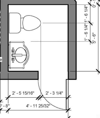 3 bản vẽ chi tiết nhà vệ sinh đẹp, hợp phong thủy cho từng kiểu nhà