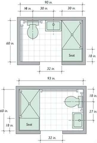 3 bản vẽ chi tiết nhà vệ sinh đẹp, hợp phong thủy cho từng kiểu nhà