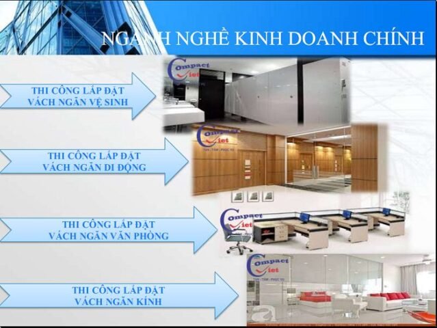 Lý do bạn nên lựa chọn công ty làm vách ngăn văn phòng Compact Việt