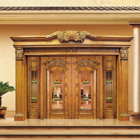 Cửa gỗ 4 cánh đều nhau