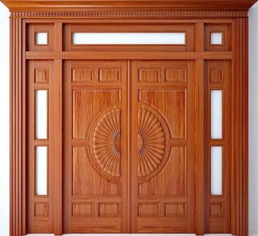 Các loại cửa gỗ đẹp 4 cánh hiện nay