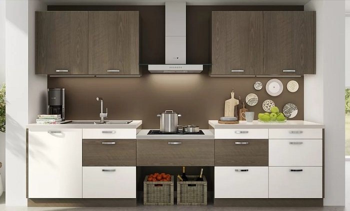 Kích thước tủ bếp tiêu chuẩn dạng chữ I