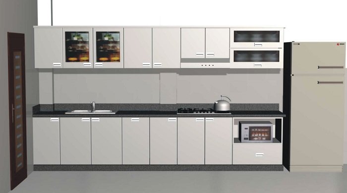 Kích thước tủ bếp tiêu chuẩn loại treo tường