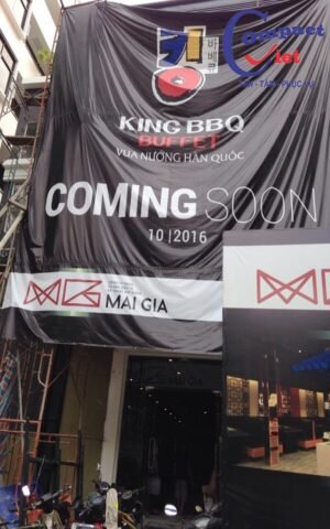 King BBQ Mạc Đỉnh Chi thay đổi diện mạo mới với thiết kế vách ngăn vệ sinh độc đáo