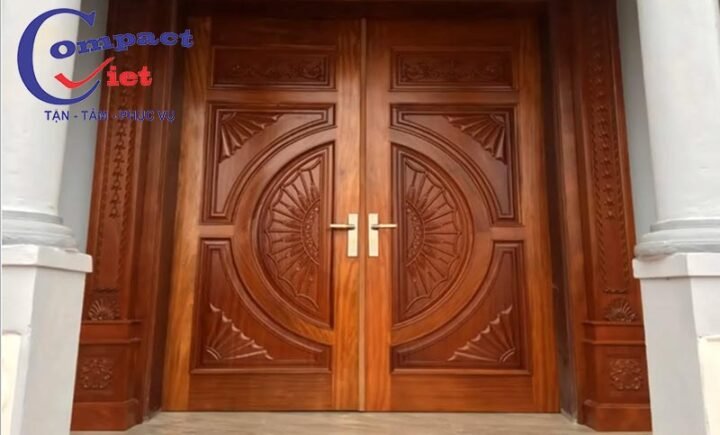 Mẫu cửa gỗ đẹp 2 cánh đáng mua nhất 2022 Mẫu cửa gỗ đẹp 2 cánh đáng mua nhất 2022