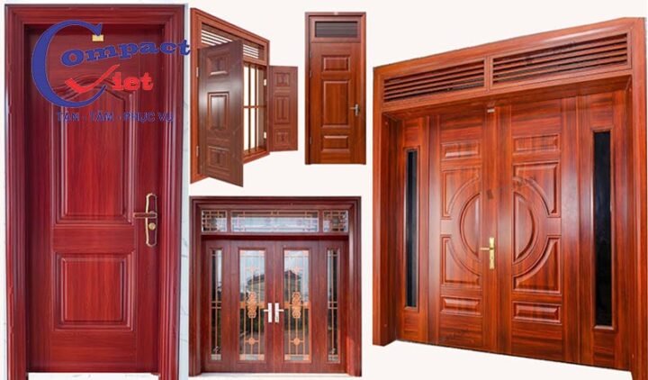 Mẫu cửa gỗ đẹp 2 cánh đáng mua nhất 2022