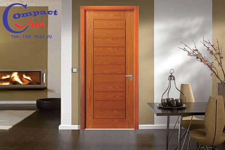 Mẫu cửa đi thông phòng nhựa Composite giả gỗ đẹp