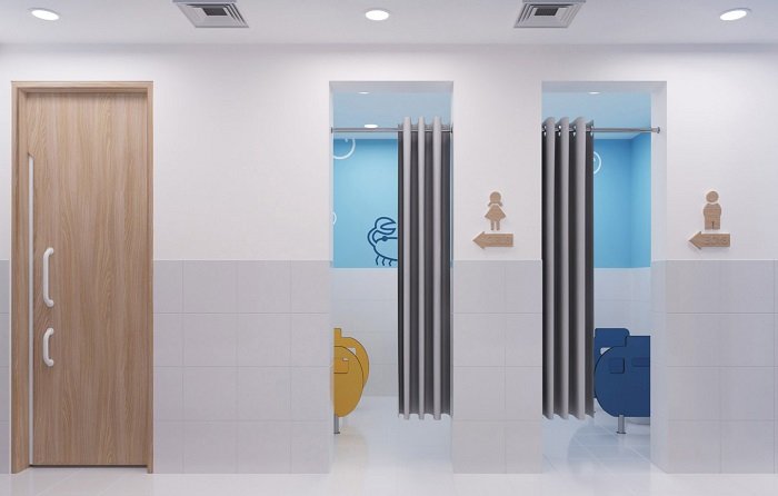 mau-nha-ve-sinh-truong-mam-non-4 Tại sao nên chọn vách ngăn cho các mẫu nhà vệ sinh trường mầm non?