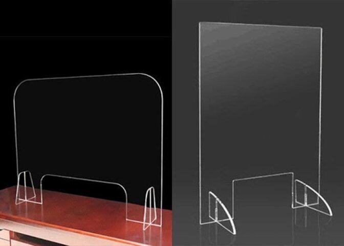 Tấm nhựa trong suốt làm vách ngăn Mica