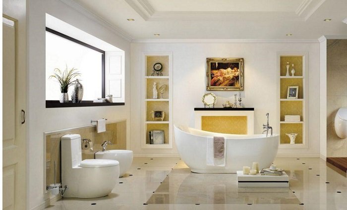 Tiêu chuẩn lắp đặt thiết bị vệ sinh với không gian lớn