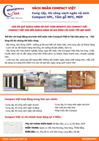 Tổng quan vách ngăn Compact Việt 1