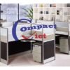 VÁCH NGĂN VĂN PHÒNG GỖ KẾT HỢP
