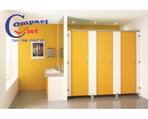 VÁCH NGĂN VỆ SINH CAM PHỐI TRẮNG