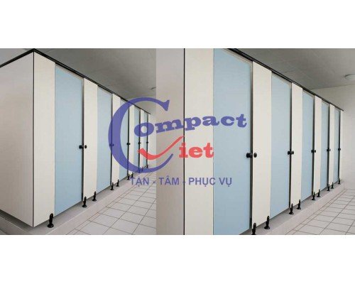 VÁCH NGĂN VỆ SINH TRẮNG - XANH LƠ