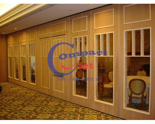 VÁCH NGĂN DI ĐỘNG GỖ ĐẬM