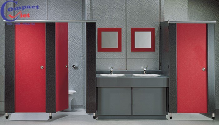 Kiểu mẫu hệ thống vách ngăn vệ sinh hiện đại
