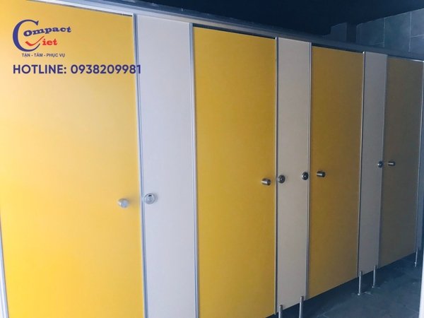 Cấu tạo vách ngăn vệ sinh Compact đầy đủ, chi tiết