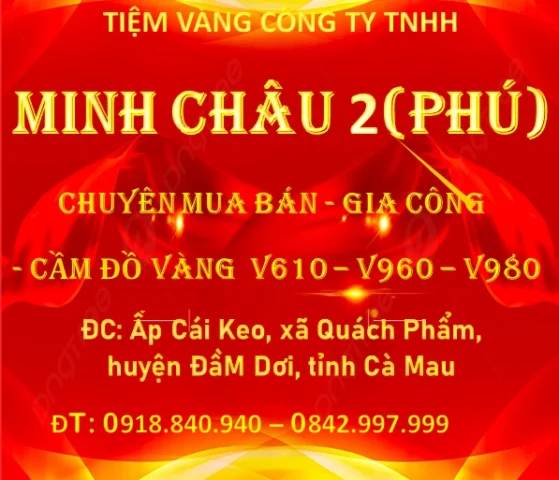 Biểu đồ giá vàng Cà Mau