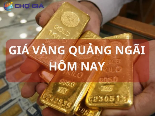 Biểu đồ xu hướng giá vàng tại Quảng Ngãi