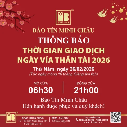 BTMC Giá Vàng Hôm Nay 2026: Dự Báo Xu Hướng & Phân Tích Cập nhật giá vàng BTMC