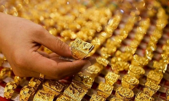 Cửa hàng Vàng Bạc Mão Thiệt Thái Bình trưng bày sản phẩm
