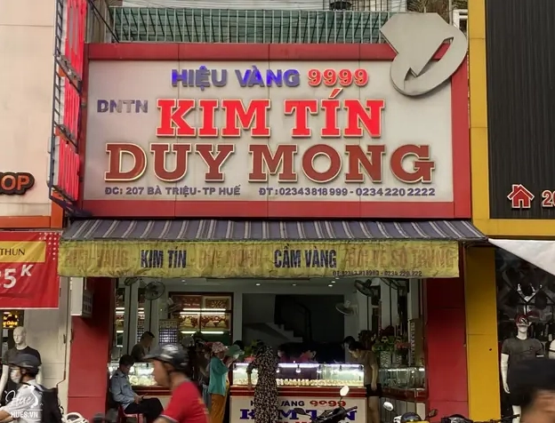 Cửa hàng vàng Duy Mộng Huế