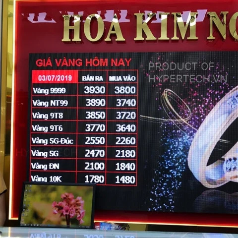 Giá vàng 98 Đà Nẵng hôm nay 2026: Cập nhật & Phân tích Cửa hàng vàng hiển thị giá