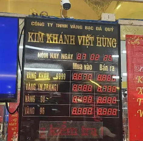 Giá vàng 9999 Kim Khánh Việt Hùng Đà Nẵng