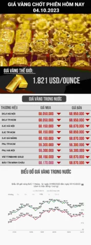 Giá vàng hôm nay biến động