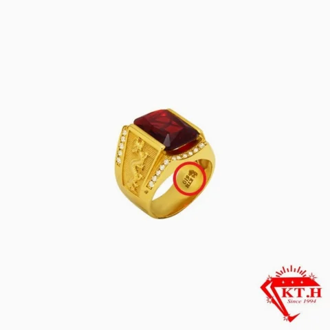 Nhẫn vàng 610 kiểu dáng hiện đại