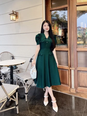 Mẫu Váy Đẹp 2026: Xu Hướng, Bí Quyết Chọn & Phối Đồ Thời Thượng Đầm màu xanh ngọc bích