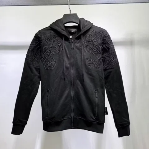 Áo khoác Jean Philipp Plein với chi tiết đính kết
