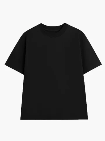 Áo phông đen trơn cotton basic