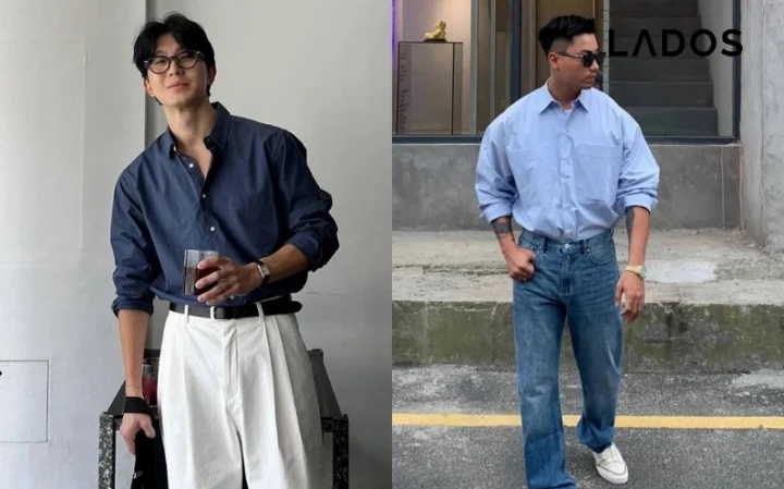 Áo sơ mi Oxford phối cùng quần jean