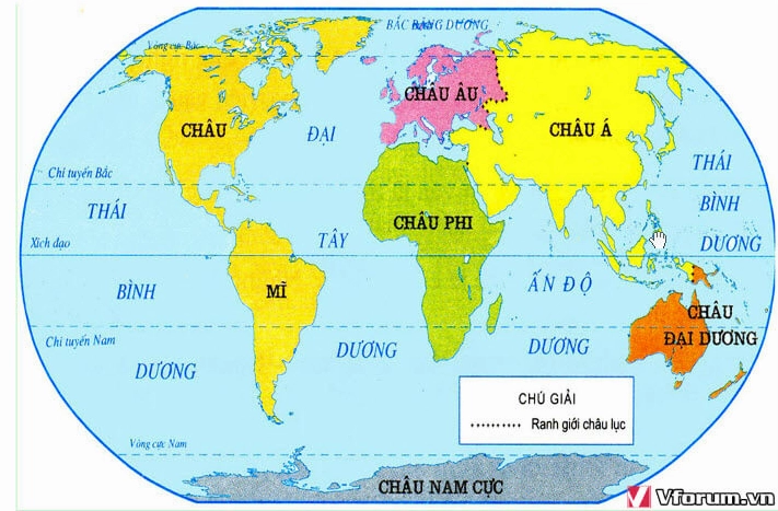 Bản đồ châu Á tổng quan