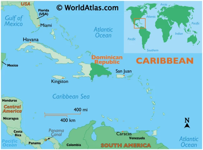 Bản đồ chi tiết Dominican Republic