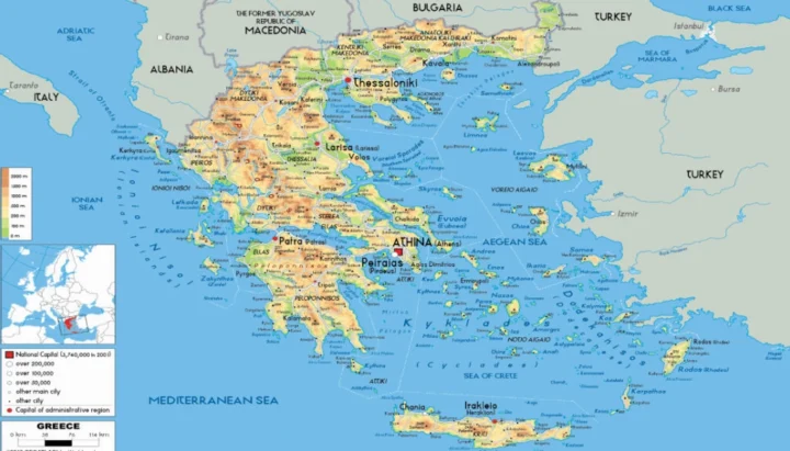 Greece Là Nước Nào? Khám Phá Trung Tâm Văn Minh Cổ Đại Bản đồ chi tiết lãnh thổ và các đảo của Hy Lạp