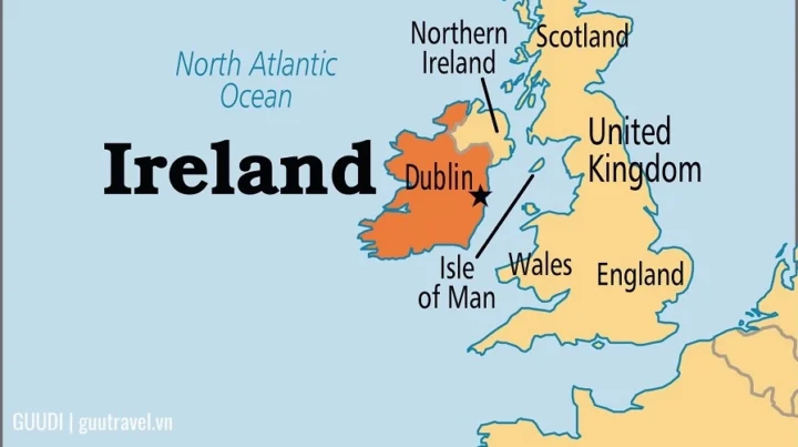 Bản đồ vị trí địa lý của Iceland