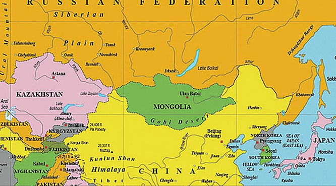 Mông Cổ Thuộc Nước Nào? Khám Phá Vùng Đất Du Mục Huyền Thoại Bản đồ vị trí địa lý của Mông Cổ
