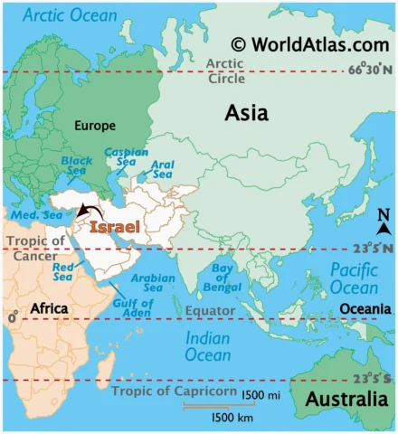 Israel là nước nào? Tất tần tật về Quốc gia Trung Đông đầy biến động Bản đồ vị trí địa lý Israel chi tiết