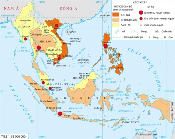 Biểu đồ dân số các nước ASEAN