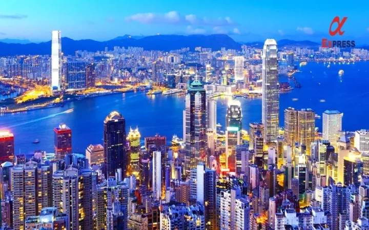 Biểu đồ thể hiện sự phát triển kinh tế của Hong Kong