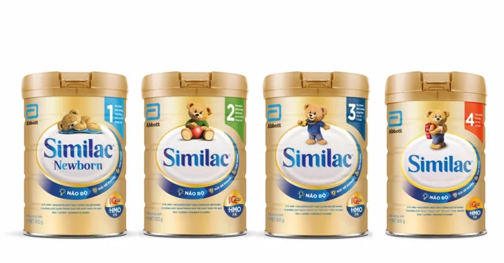 Các hộp sữa Similac cho từng độ tuổi