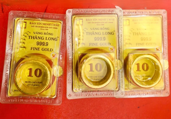 Các loại vàng 3 phân phổ biến và đặc điểm