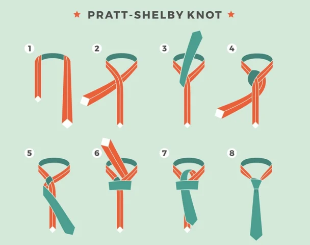 Cách thắt cà vạt kiểu Pratt đơn giản
