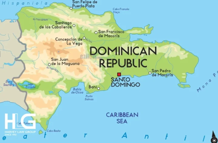 Cảnh quan bãi biển ở Dominican Republic