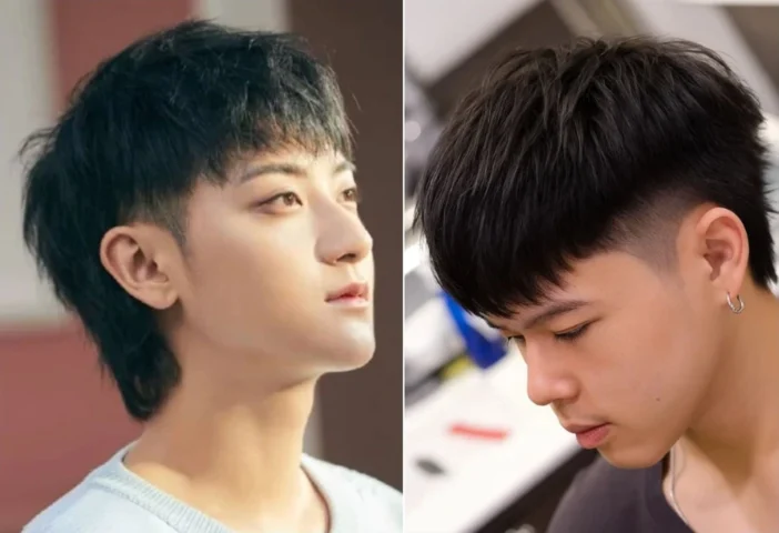Chàng trai trẻ với kiểu tóc mullet nam hiện đại và năng động