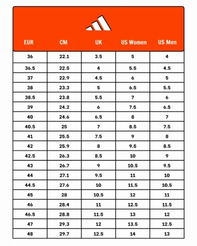Chọn size dép Adidas cho trẻ em