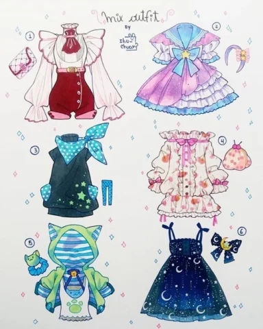 Trang phục Chibi dễ thương