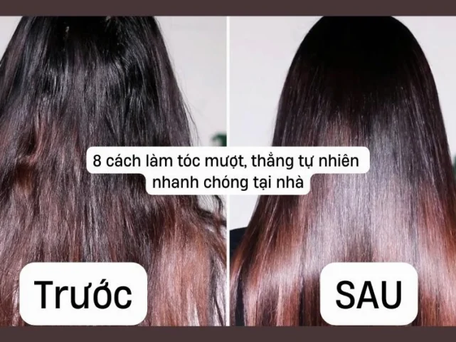 Bí Quyết Tóc Mượt Thẳng Tự Nhiên Tại Nhà 2026 Cô gái với mái tóc dài mượt thẳng tự nhiên